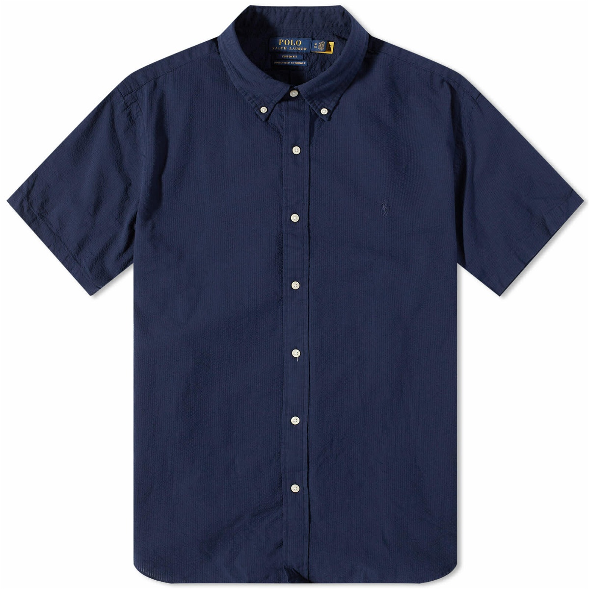 Polo Ralph Lauren Men's Seersucker Short Sleeve Shirt in Astoria Navy ...