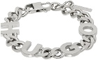 Hugo Silver Curb Chain Bracelet
