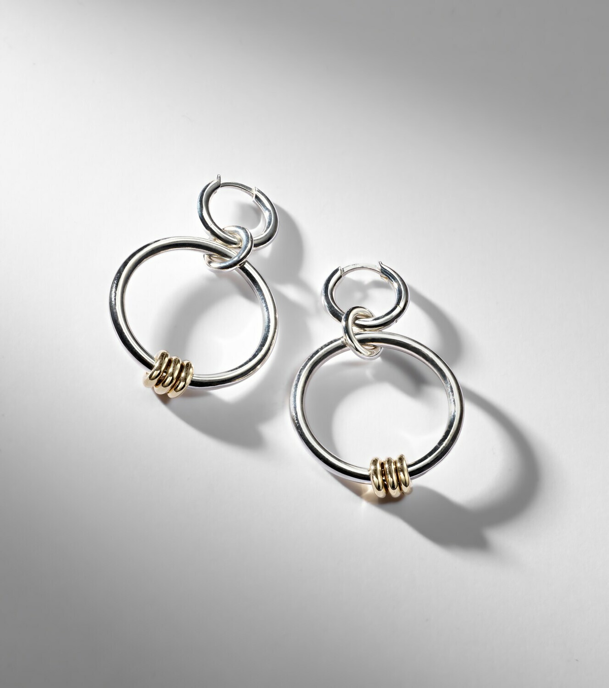 Spinelli Kilcollin Asha sterling silver and 18kt gold earrings