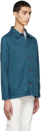 Nudie Jeans Blue Barney Worker Jacket