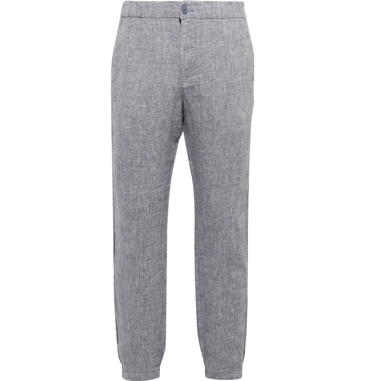 Photo: Onia - Elijah Linen Trousers - Blue