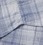 Albam - Checked Cotton-Gauze Shirt - Blue