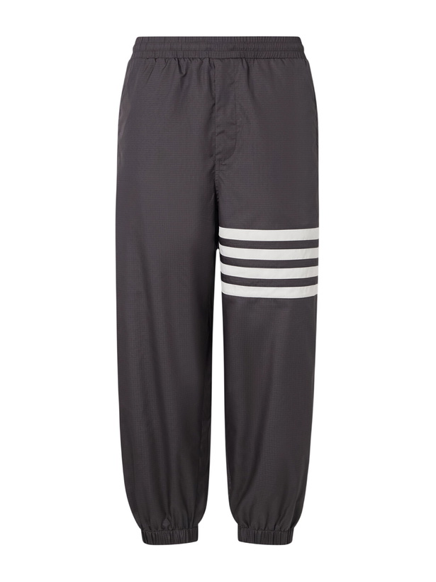 Photo: Thom Browne - Tapered Striped Ripstop Sweatpants - Gray