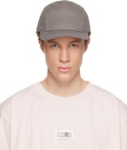 MM6 Maison Margiela Taupe Embroidered Logo Cap