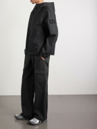 Stone Island - STONE ISLAND GHOST Cotton Hooded Parka - Black