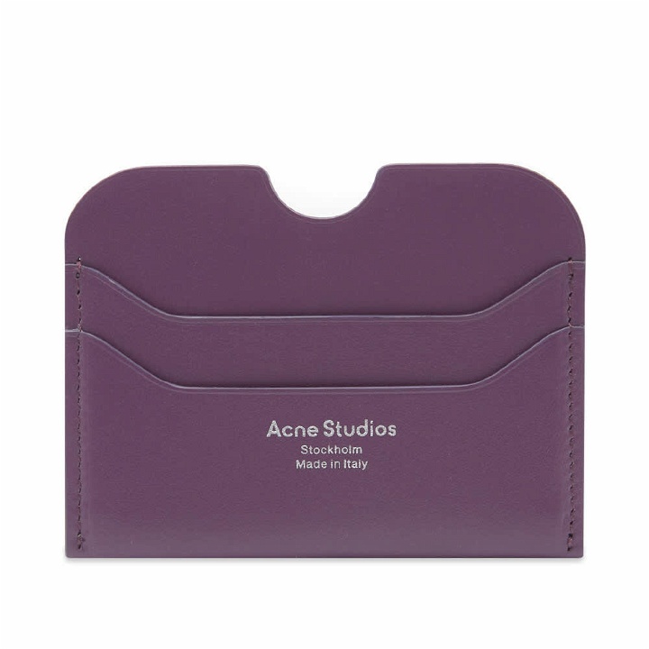 Photo: Acne Studios Men's Elmas Large S Card Holder in Violet Purple