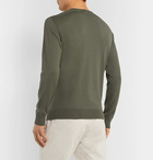 Loro Piana - Slim-Fit Cotton and Silk-Blend Sweater - Green