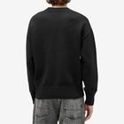 AMI Paris Men's Tonal Heart Crew Neck Jumper in Black