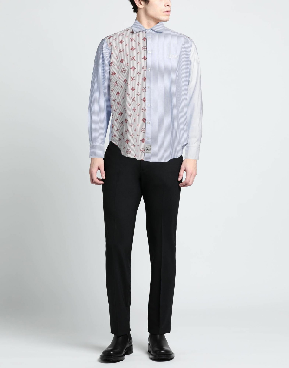 Aries Mens Shirt Sky in Blue