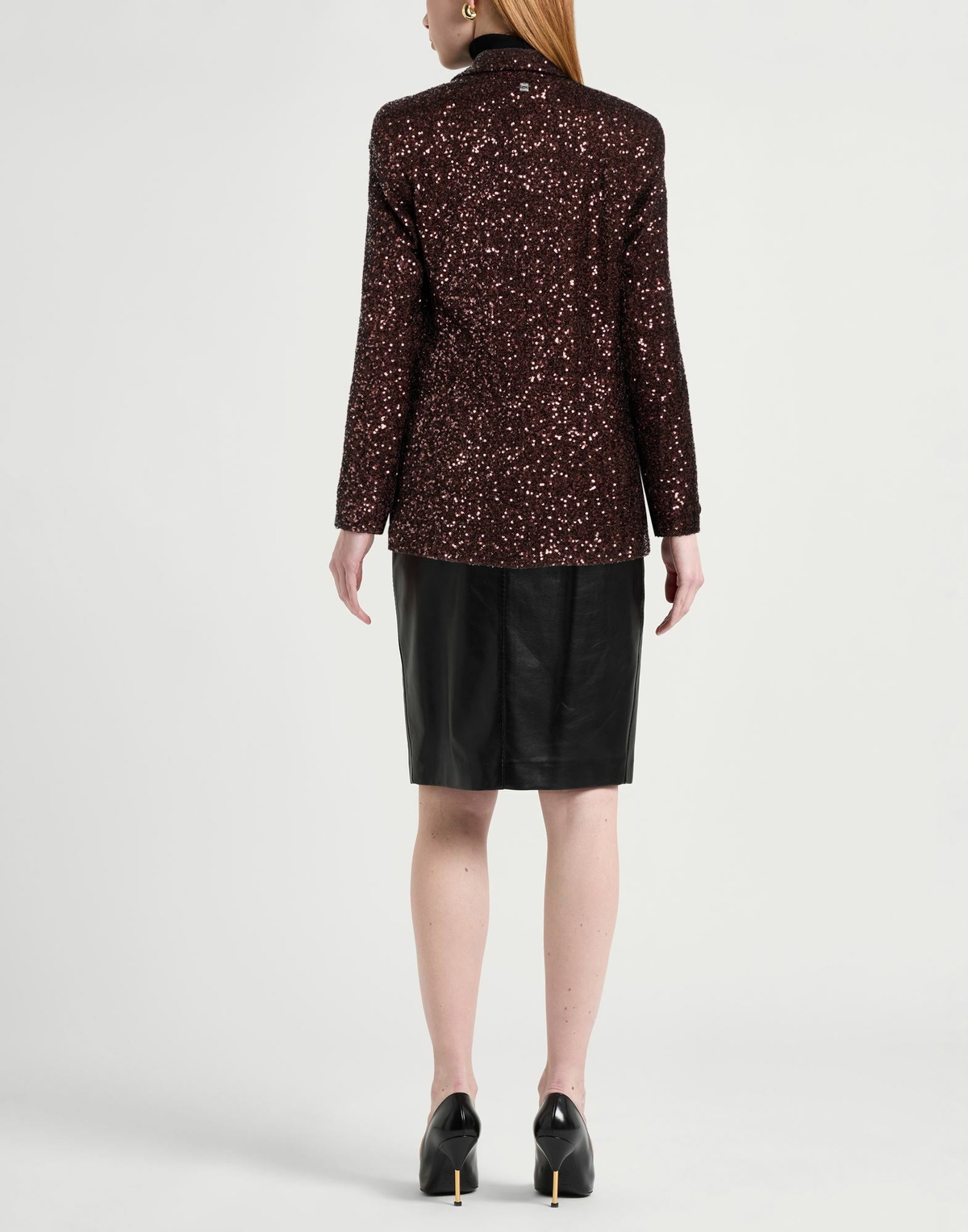 Manila Grace Womens Blazer Chocolate in Brown