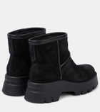 Gianvito Rossi Shearling-lined suede ankle boots