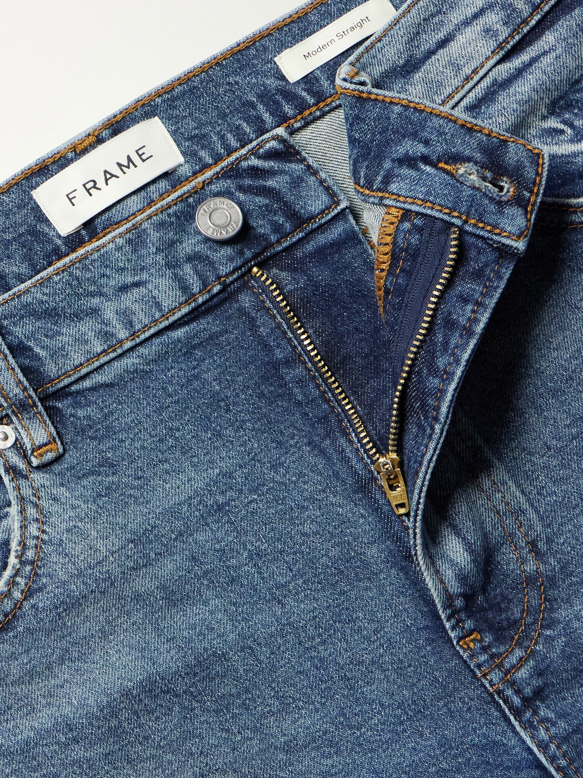 FRAME - The Modern Straight-Leg Jeans - Blue