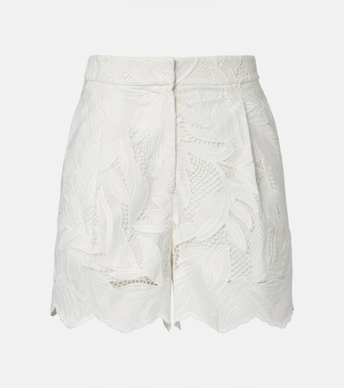 Erdem Embroidered mesh shorts