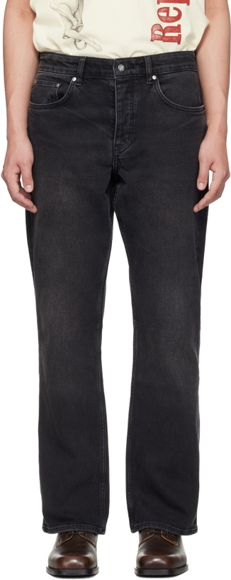 Photo: Represent Black Kick Flare Jeans