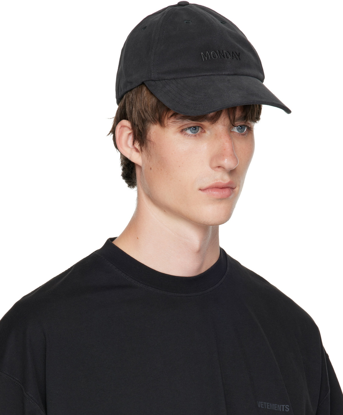 VETEMENTS Black 'Monday' Pristine Cap