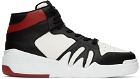 Giuseppe Zanotti Black & Red Talon Sneakers