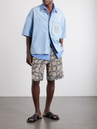 LOEWE - Paula's Ibiza Logo-Embroidered Denim Shirt - Blue