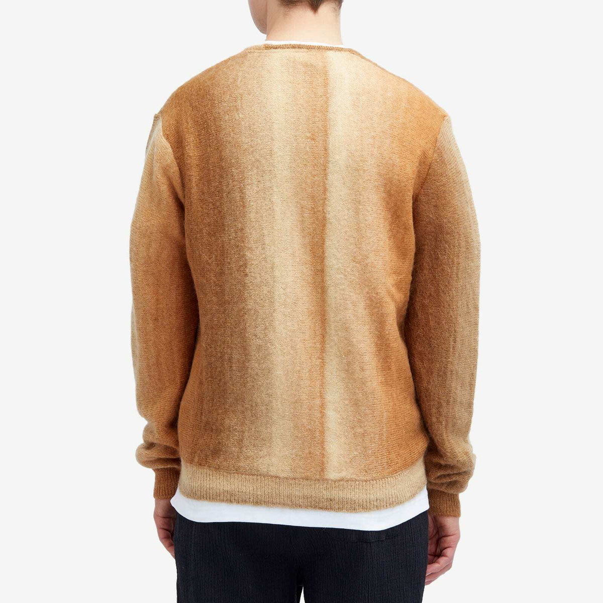 Percival Men's Ombre Knitted Cardigan in Brown