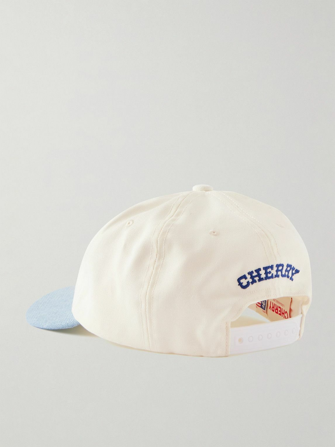 Cherry Los Angeles - Five Star Logo-Appliquéd Denim and Cotton-Twill Baseball Cap