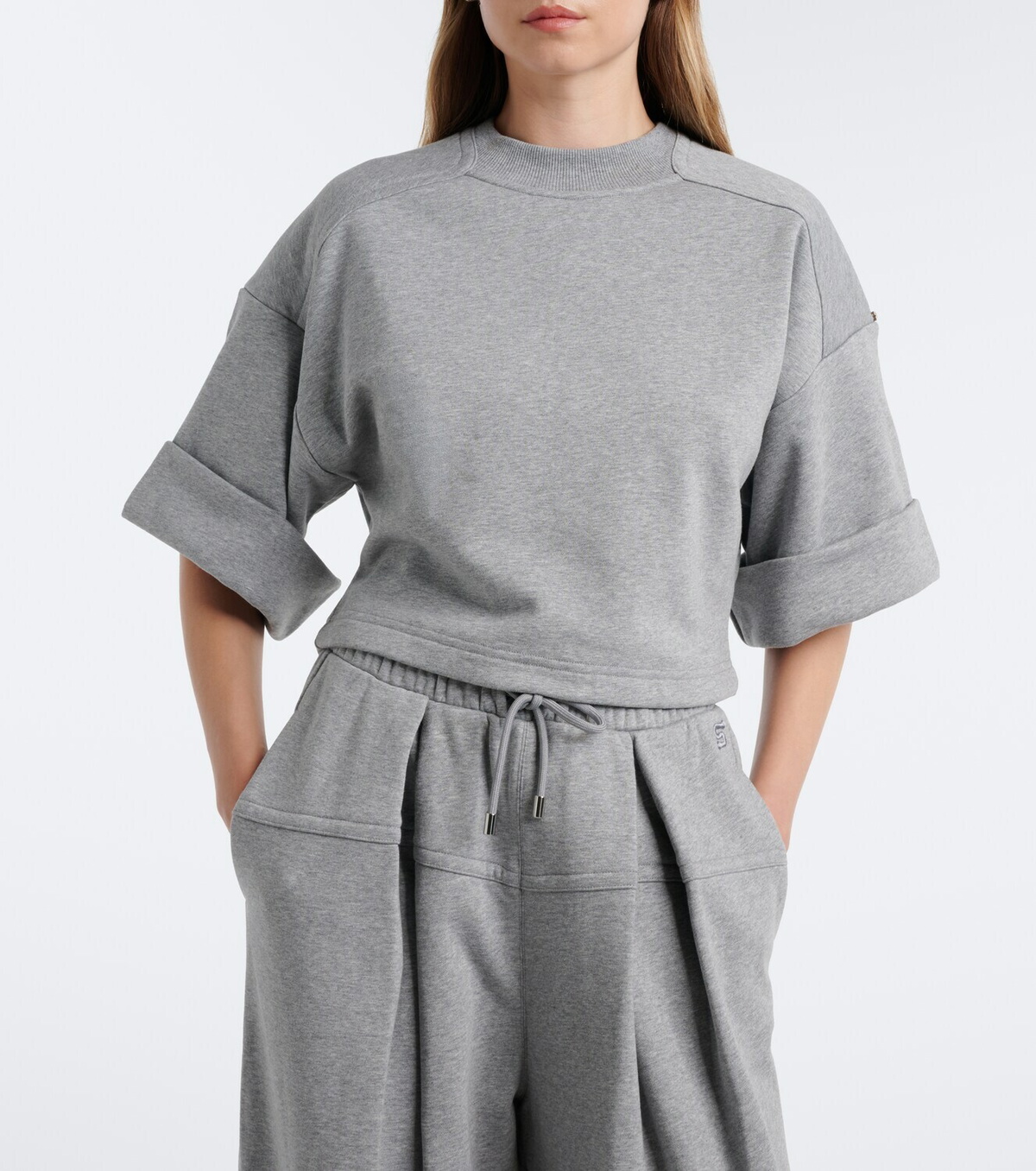 Sportmax Cotton-blend jersey sweatshirt