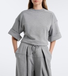 Sportmax Cotton-blend jersey sweatshirt