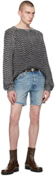 GUESS USA Gray Herringbone Sweater