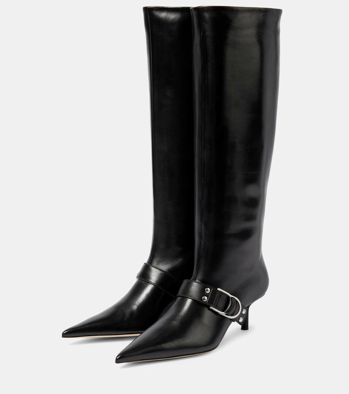 Blumarine Jeanne leather knee-high boots