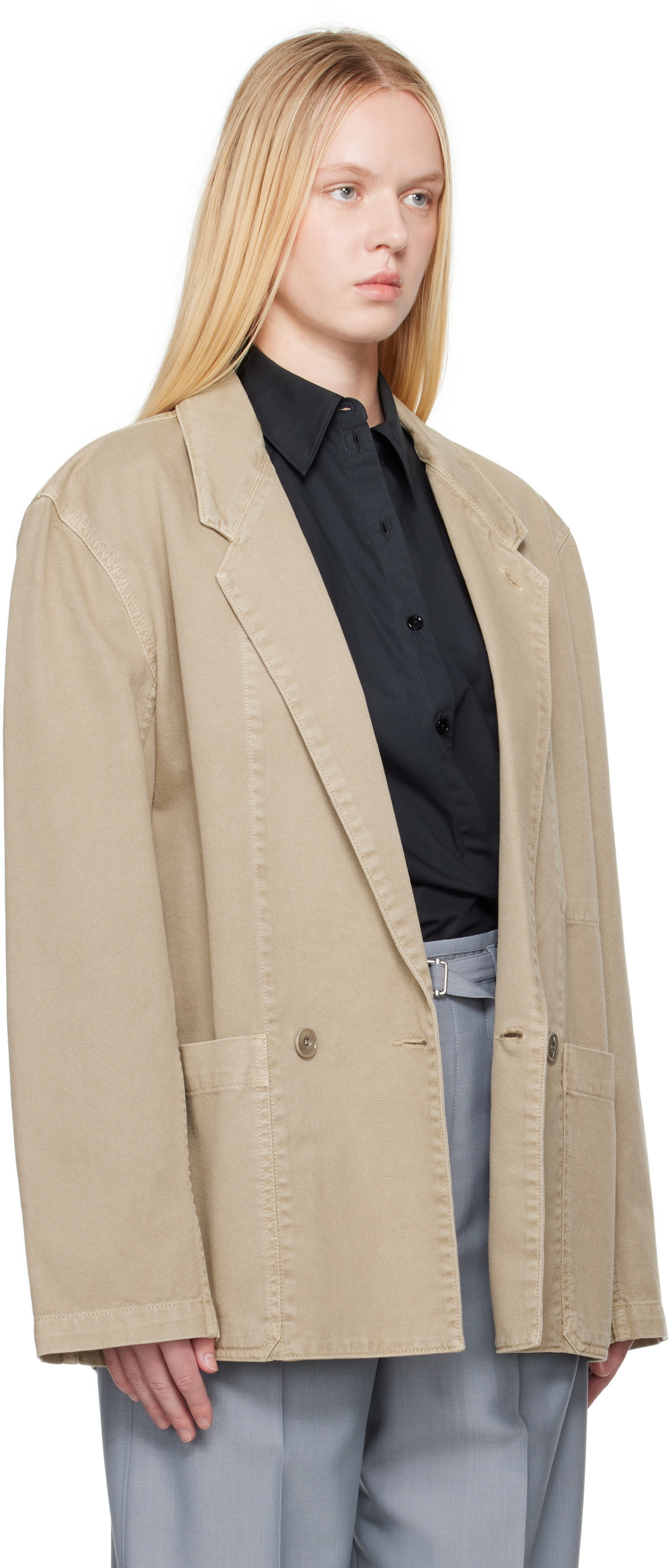 LEMAIRE Beige Workwear Blazer