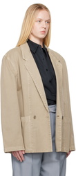 LEMAIRE Beige Workwear Blazer