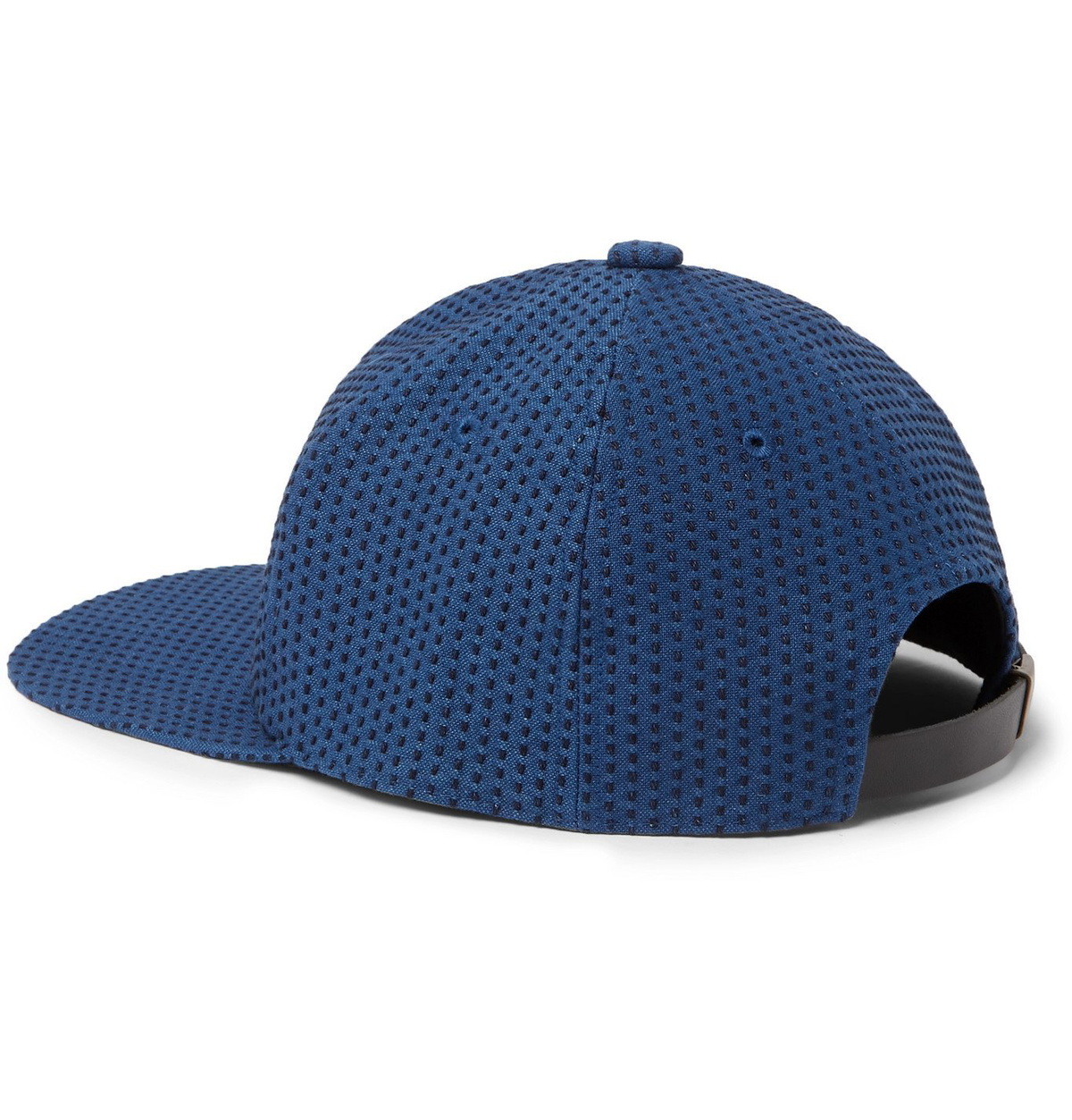 Blue Blue Japan - Sashiko Indigo-Dyed Cotton Baseball Cap - Blue