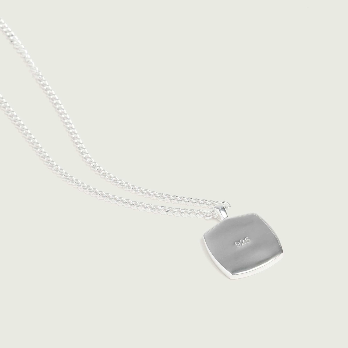 END. Signet Pendant in Silver