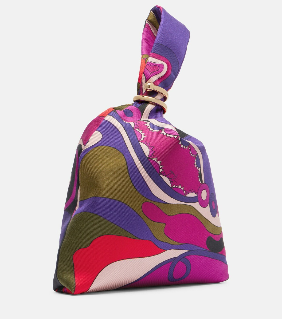 Pucci Orchidee silk twill tote bag