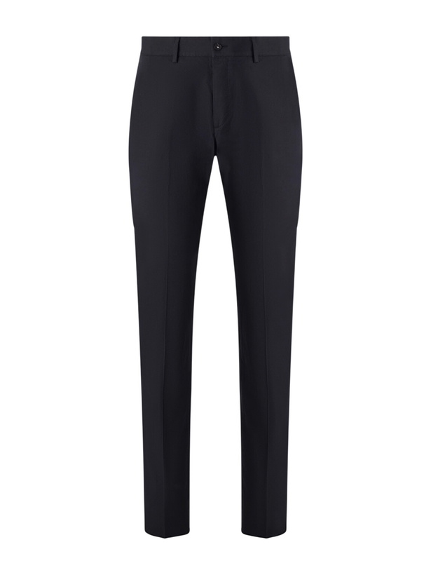 Photo: Massimo Alba - Mauko Straight-Leg Cotton Trousers - Blue