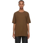 Lemaire Brown Crepe Jersey T-Shirt