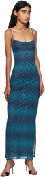 Miaou Blue Thais Maxi Dress