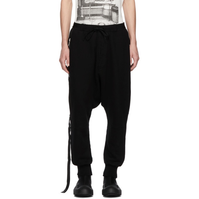 Photo: Unravel Black Terry Brushed Dropped Lounge Pants