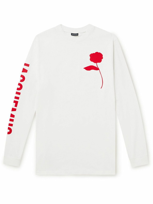 Photo: Jacquemus - Logo-Print Cotton-Jersey T-Shirt - White