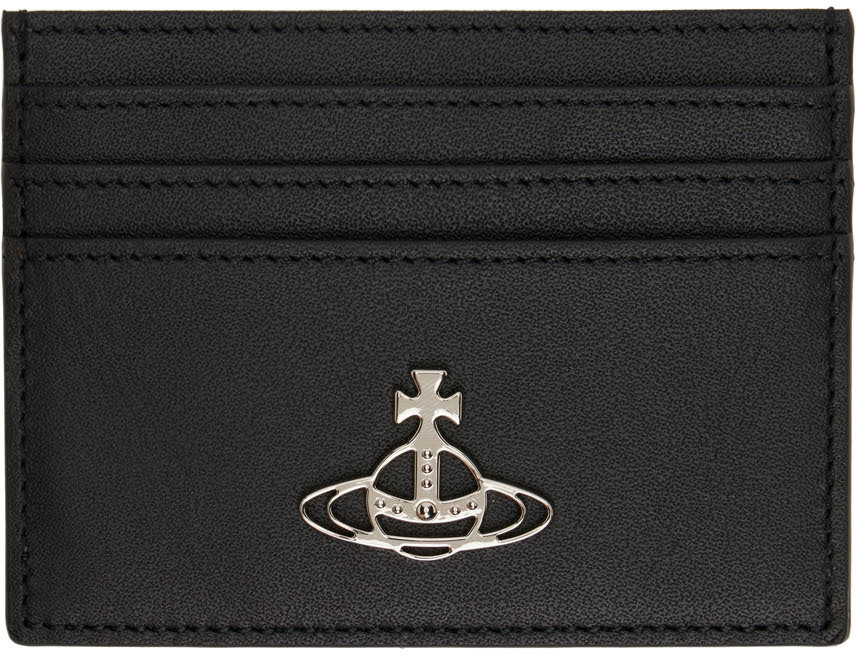 Vivienne Westwood Black Slim Card Holder Vivienne Westwood