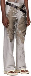Diesel Gray & Khaki P-Stanly Trousers