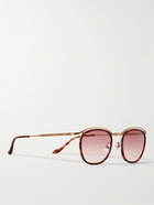 Matsuda - Round-Frame Gold-Tone and Tortoiseshell Acetate Sunglasses