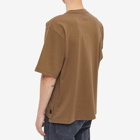 Sacai Men's S Studs Pocket T-Shirt in Khaki