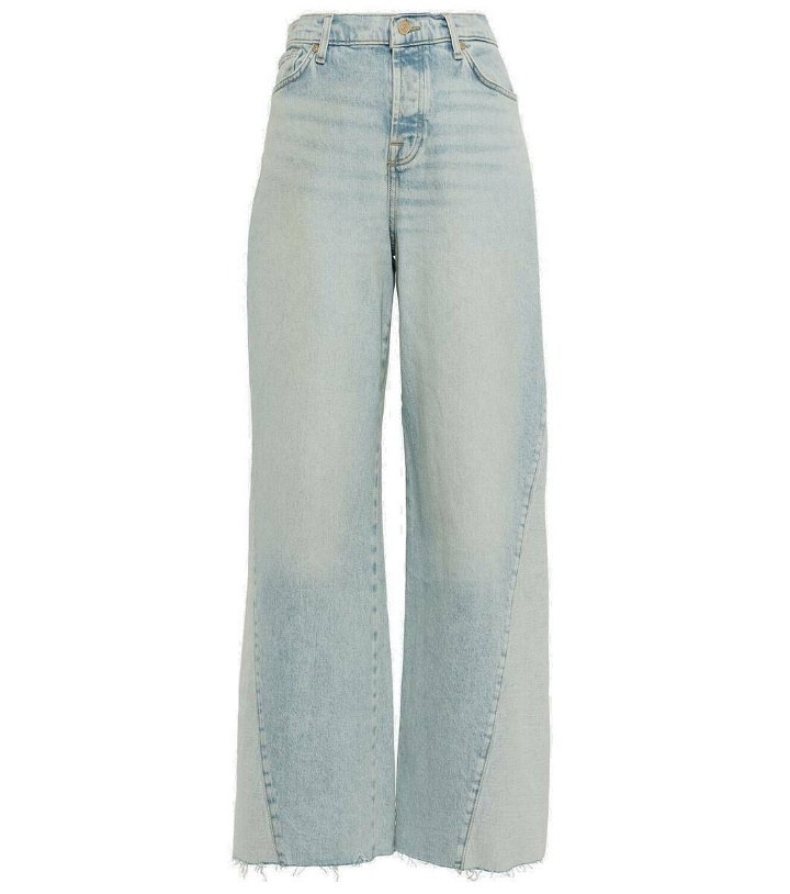 Photo: 7 For All Mankind Zoey high-rise wide-leg jeans