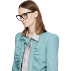 Gucci Black Light Acetate GG Cat Eye Glasses
