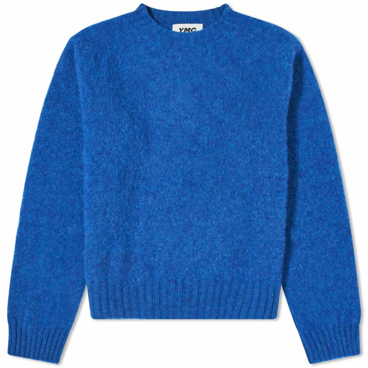 Photo: YMC Women's Jets Crew Knit in Blue