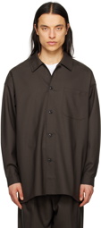 Lownn Brown Slit Shirt
