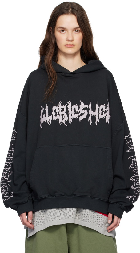 Photo: 032c Black Faithless Oversized Hoodie