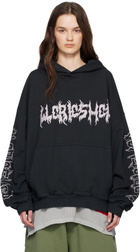 032c Black Faithless Oversized Hoodie