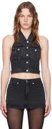 Alexander Wang Black Halter Vest