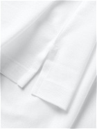 Ermenegildo Zegna - Cotton-Piqué Polo Shirt - White