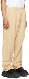 We11done Beige Wide-Leg Lounge Pants